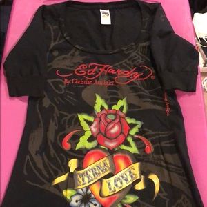 Women’s Wd Hardy tee